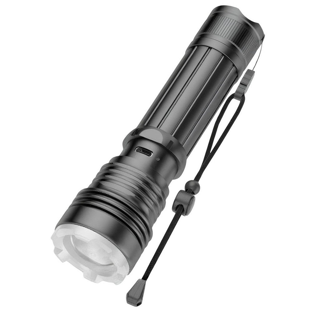Ручний ліхтар світлодіодний, зарядка від USB, Zoom, BL-A85-P50, Чорний / Кишеньковий ліхтарик акумуляторний / Тактичний ліхтар