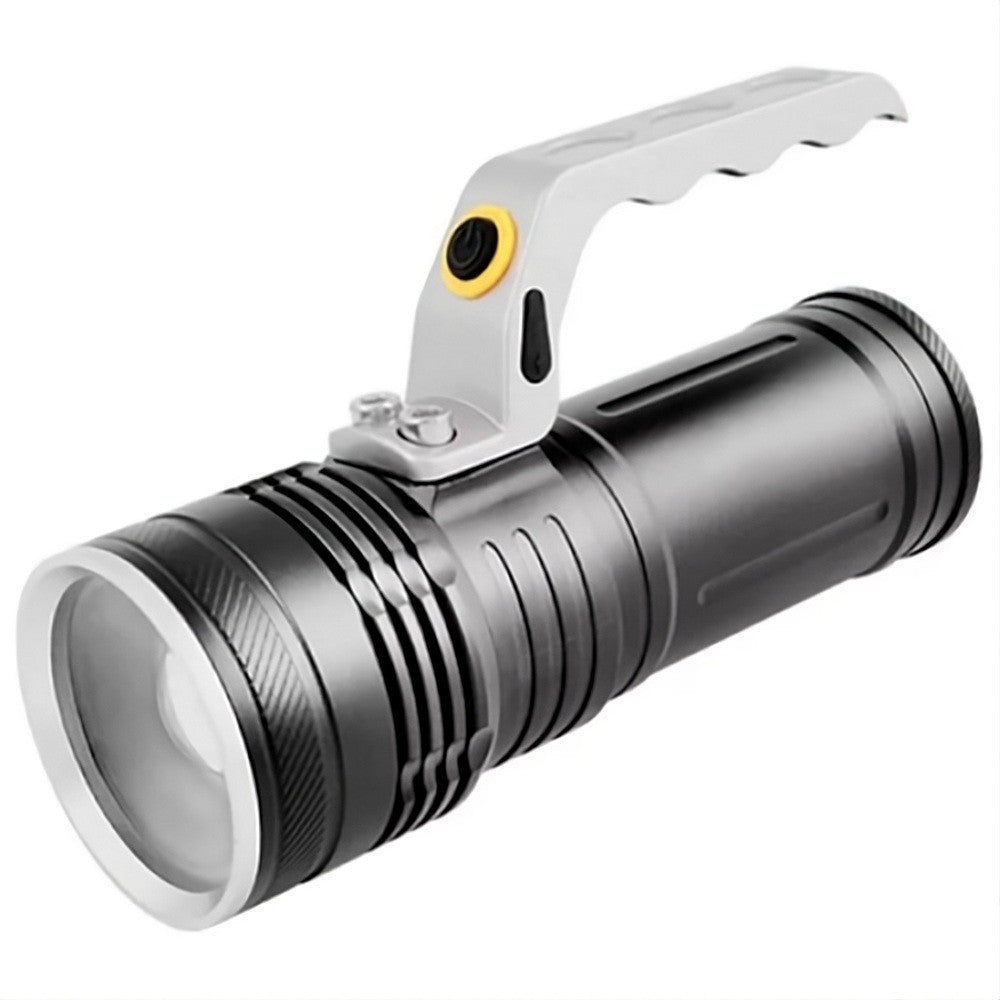 Ручний ліхтар акумуляторний, з ручкою, 3 режими, Zoom, BL-690-Т6, Чорний / Світлодіодний ліхтар переносний / Ліхтар-прожектор