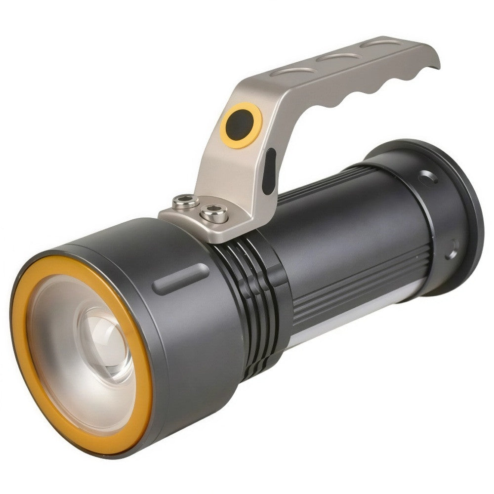 Світлодіодний ліхтар ручний, з ручкою, Zoom, BL-670-T6, Чорний / Ліхтар-прожектор / Переносний ліхтар акумуляторний