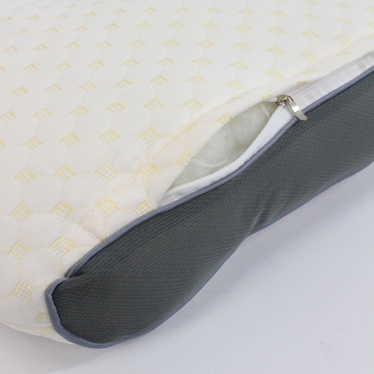 Ортопедична подушка для сну 70х40х10см / Анатомічна подушка під голову / Гіпоалергенна подушка для шиї