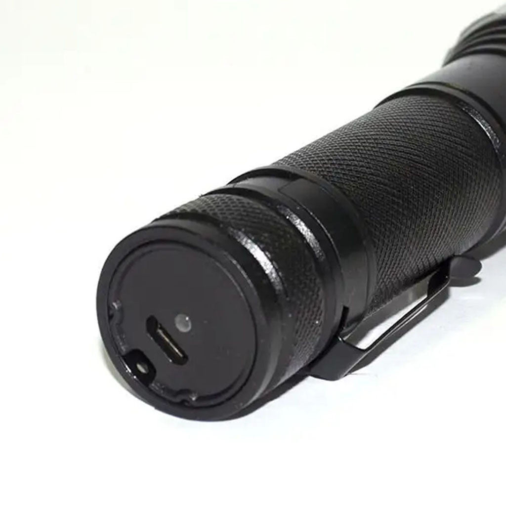 Акумуляторний ліхтар ручний c Zoom, LED + COB, ED31879 (BL669), Чорний / Ліхтар з бічним світлом / Світлодіодний ліхтарик