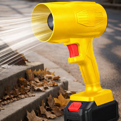 Акумуляторна повітродувка + 2 АКБ, 21В, Жовтий / Турбовентилятор / Вітродуйка акумуляторна / Дуйка для листя