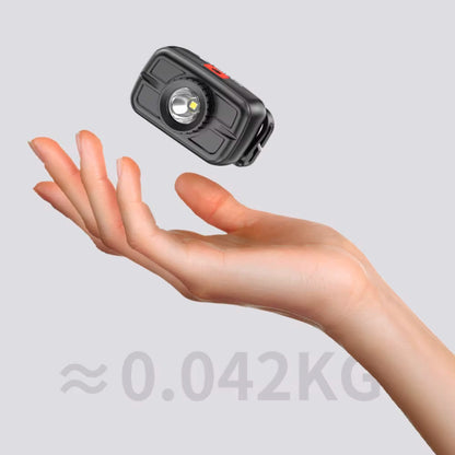 LED ліхтар налобний акумуляторний 4 режими, USB, RN1858, Чорний / Світлодіодний ліхтар на голову / Налобний ліхтарик для туризму
