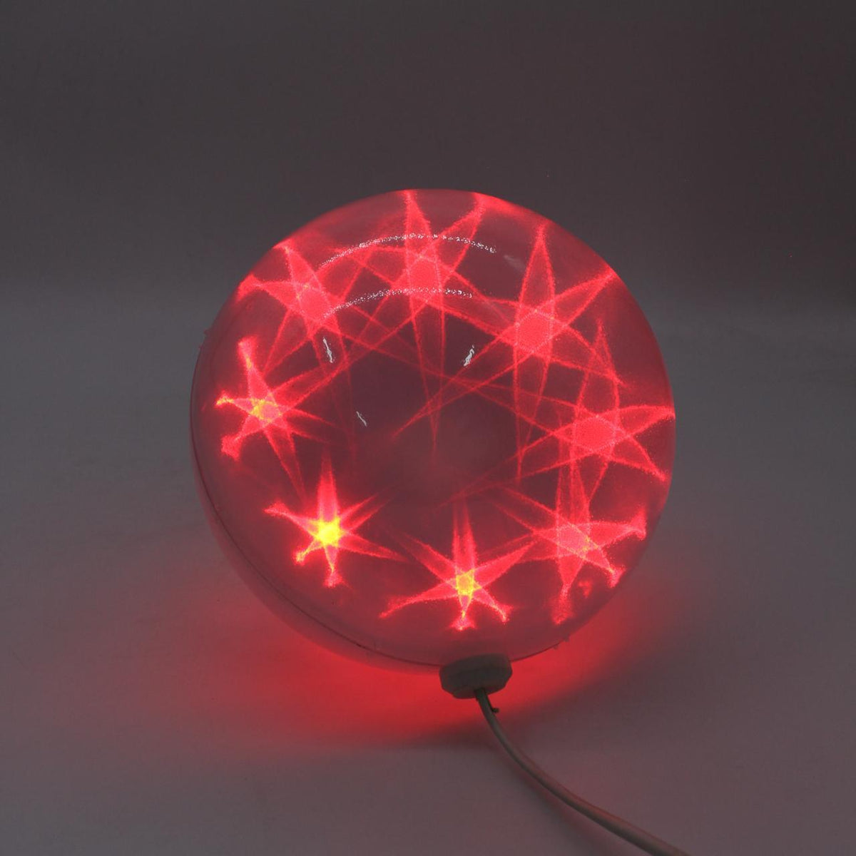 Прозора LED куля 57 см від мережі VEN 1-74 Ceiling colourful star, RGB / Мерехтливі вогні з 3D ефектом
