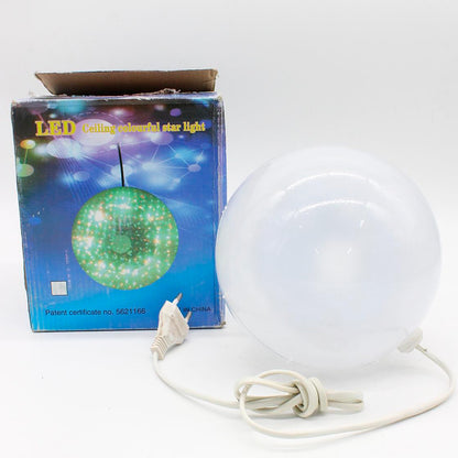 Прозора LED куля 57 см від мережі VEN 1-74 Ceiling colourful star, RGB / Мерехтливі вогні з 3D ефектом