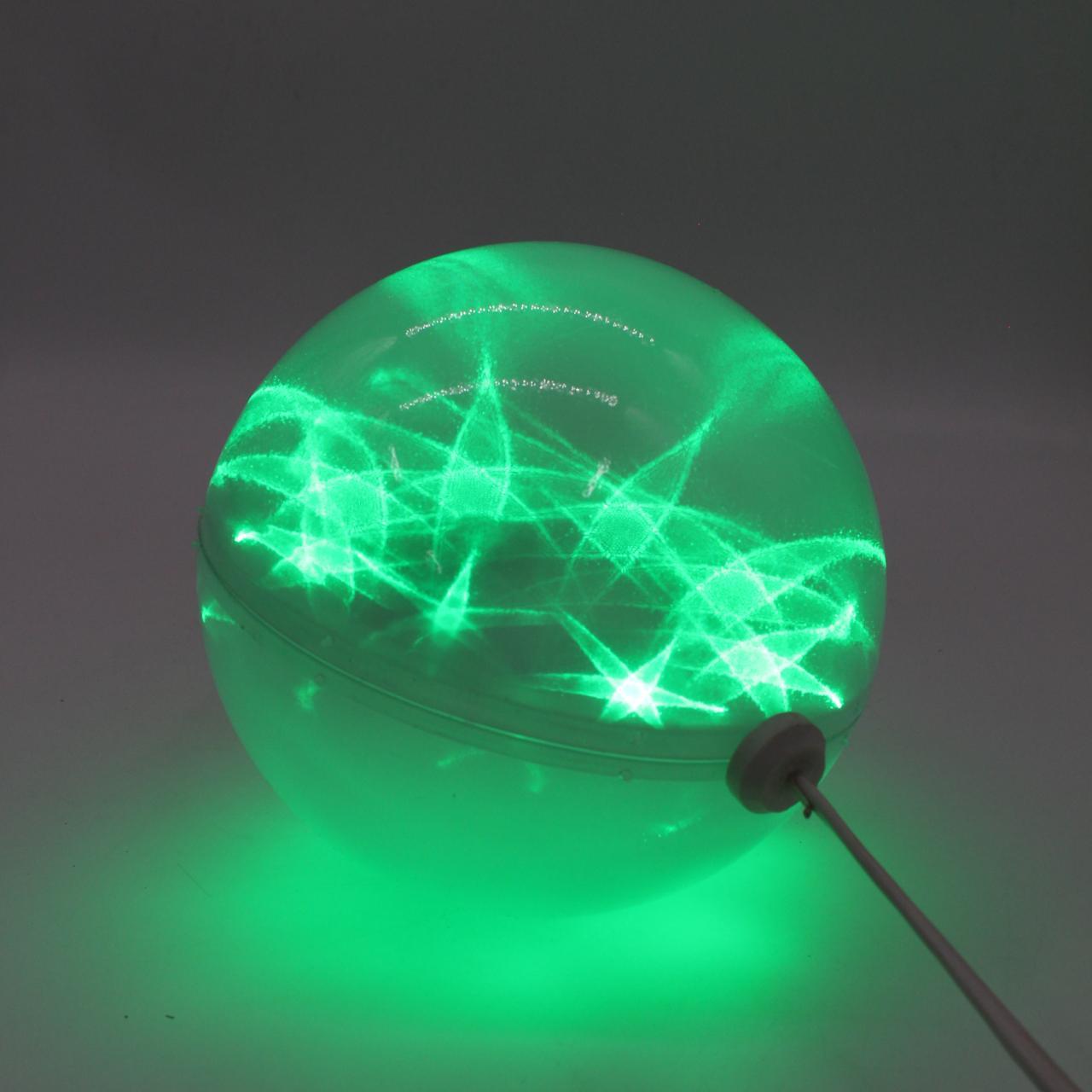 Прозора LED куля 57 см від мережі VEN 1-74 Ceiling colourful star, RGB / Мерехтливі вогні з 3D ефектом