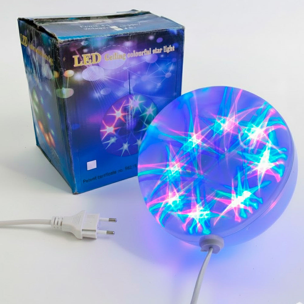 Прозора LED куля 57 см від мережі VEN 1-74 Ceiling colourful star, RGB / Мерехтливі вогні з 3D ефектом