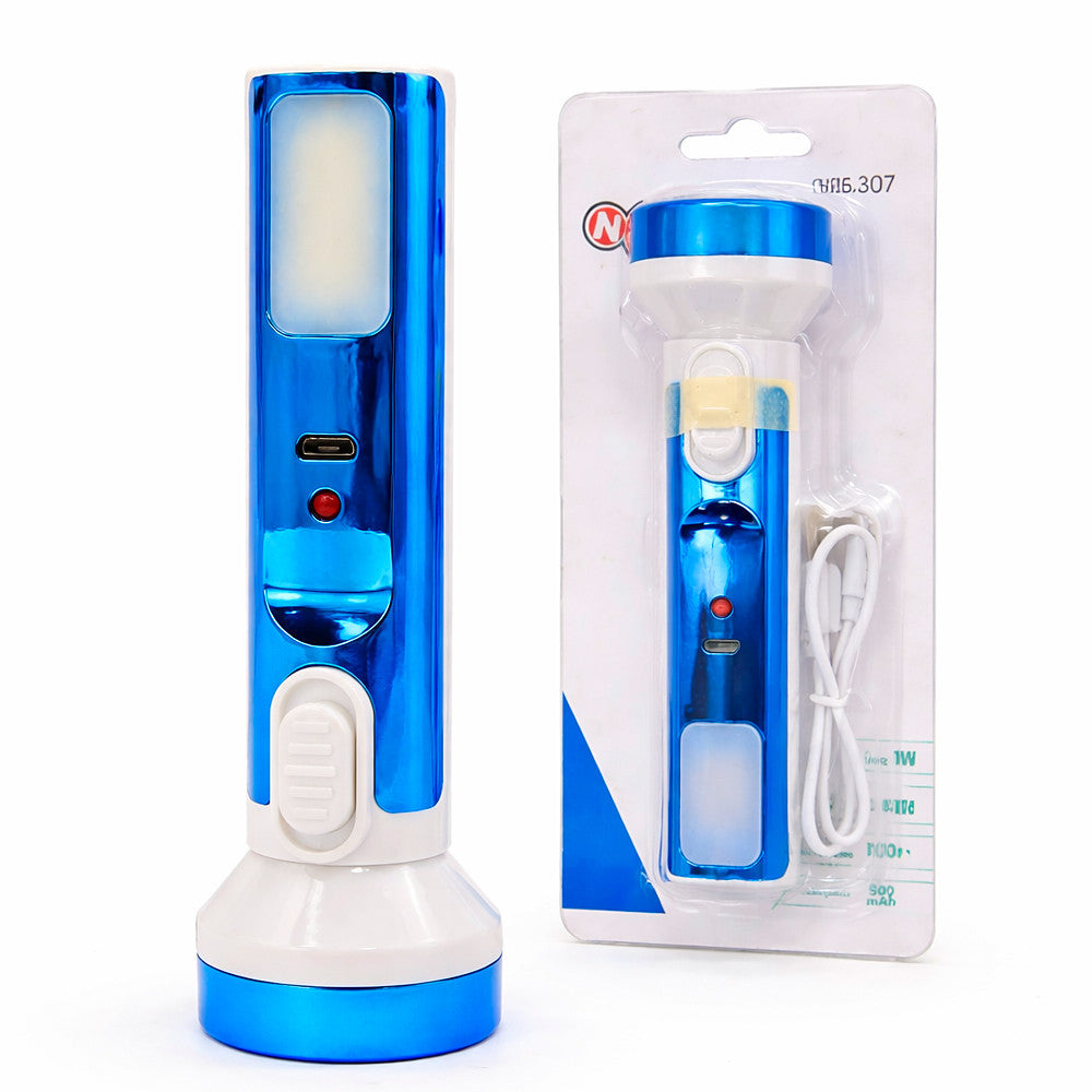 Ручний акумуляторний ліхтарик USB, JY-307, Синій / Кишеньковий ліхтар LED / Компактний ліхтарик