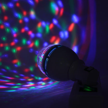 Диско-лампа LED що обертається E27 RGB для вечірок і свят / Світлодіодна куля / Новорічна диско-лампа кольорова