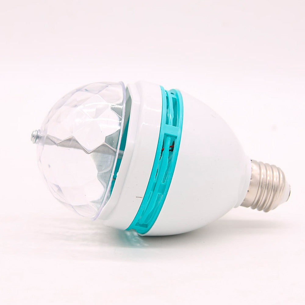 Диско-лампа LED що обертається E27 RGB для вечірок і свят / Світлодіодна куля / Новорічна диско-лампа кольорова