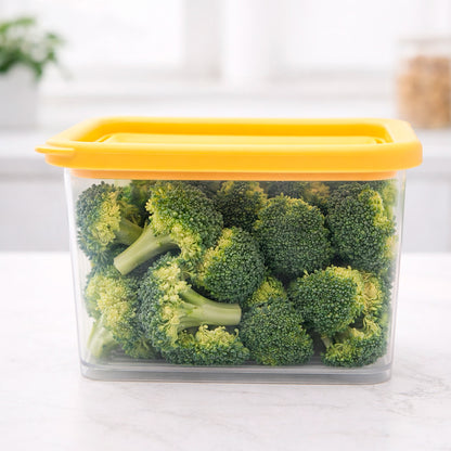 Контейнер для зберігання продуктів 480мл 9,5х7,5х7см DoorMini, Прозорий / Харчовий контейнер / Ємність для сипучих з кришкою