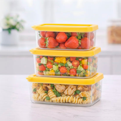 Контейнер для зберігання продуктів 480мл 9,5х7,5х7см DoorMini, Прозорий / Харчовий контейнер / Ємність для сипучих з кришкою