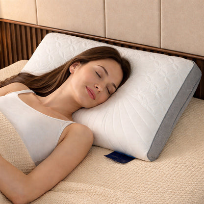 Подушка для сну з пам'яттю форми 65х40см, Ортопедична подушка для сну з ефектом пам'яті