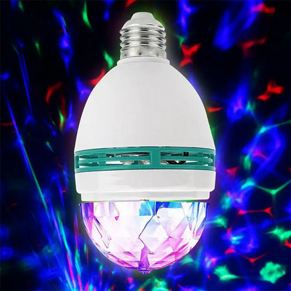 Диско лампа RD-5003 + Перехідник, Rgb / Лампа різнокольорова / Світлодіодна лампа / Диско-куля