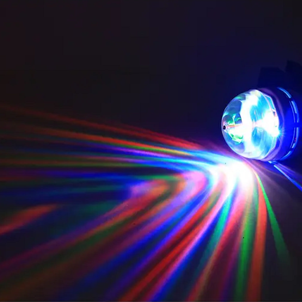 Диско лампа RD-5003 + Перехідник, Rgb / Лампа різнокольорова / Світлодіодна лампа / Диско-куля