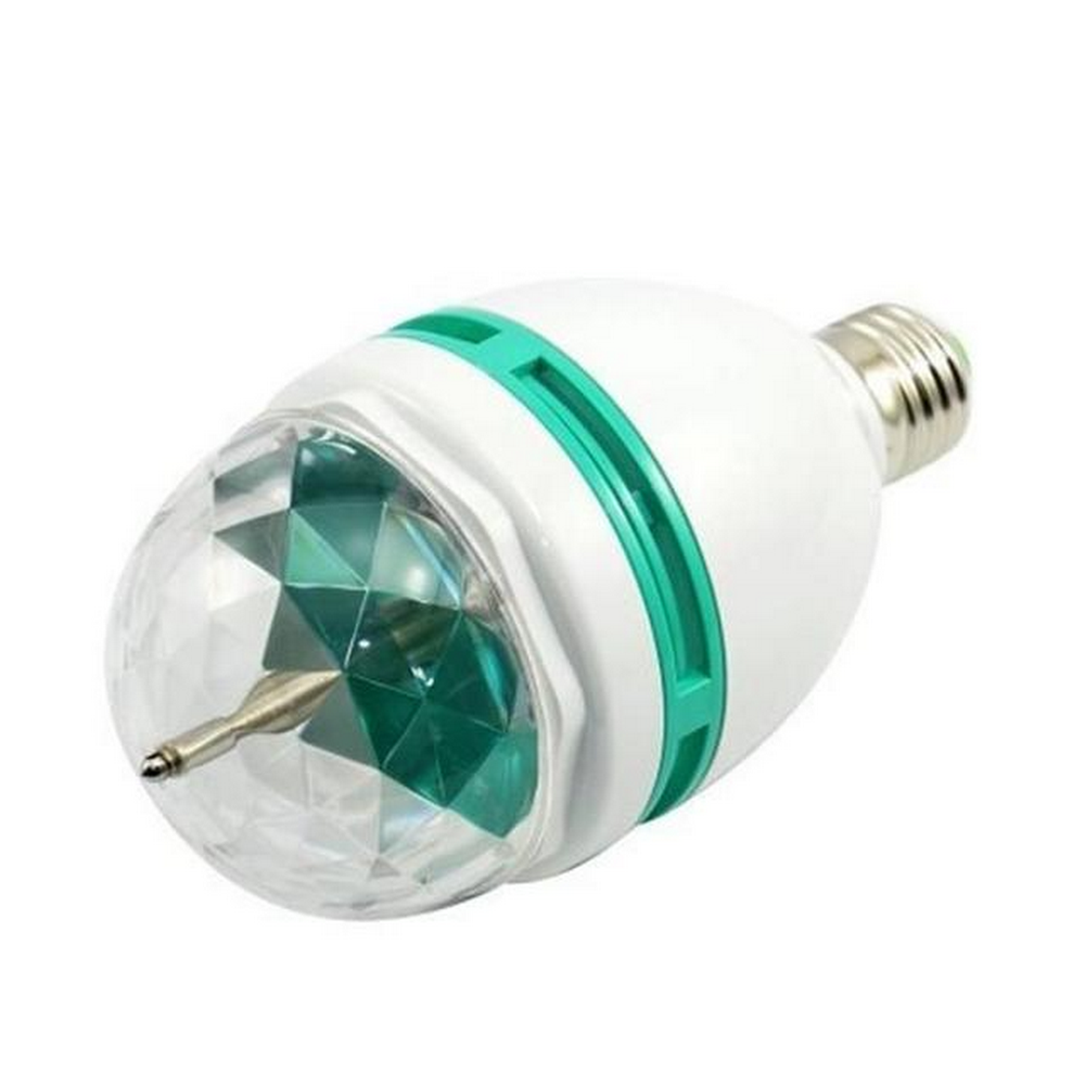 Диско лампа RD-5003 + Перехідник, Rgb / Лампа різнокольорова / Світлодіодна лампа / Диско-куля