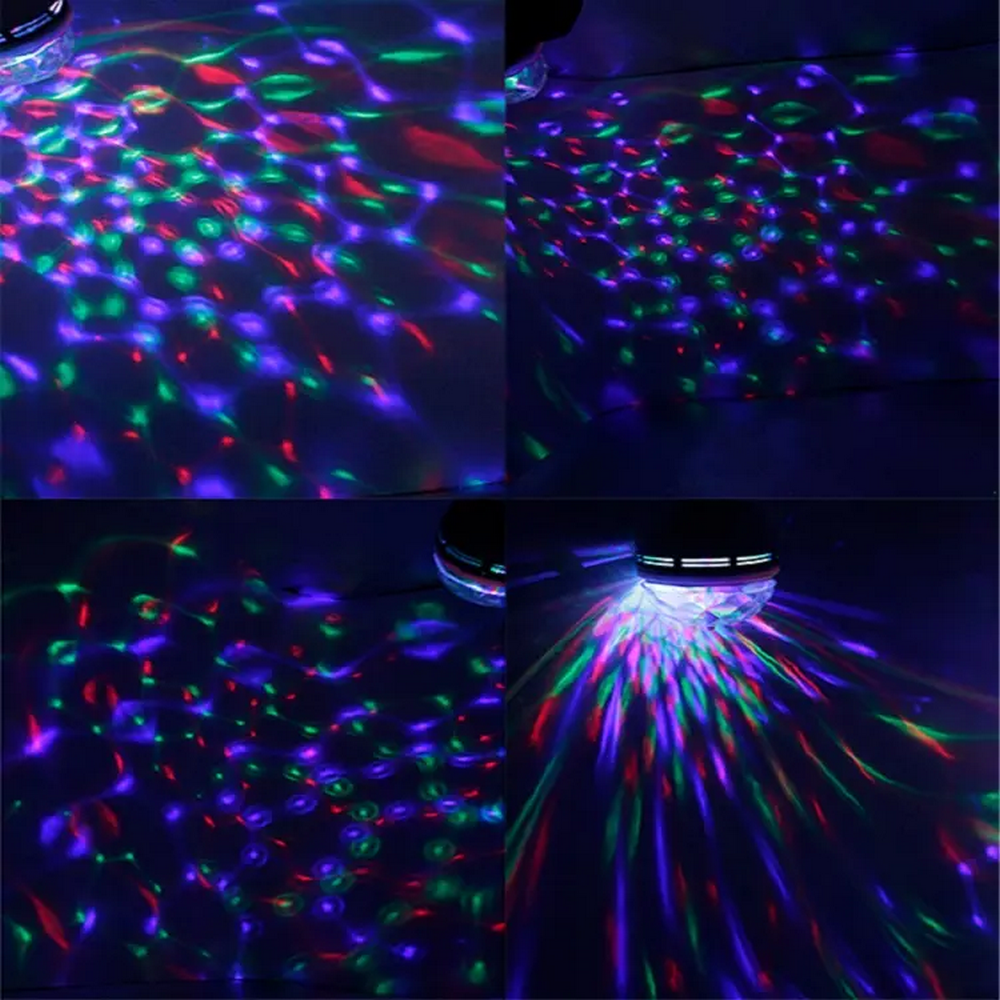 Диско лампа RD-5003 + Перехідник, Rgb / Лампа різнокольорова / Світлодіодна лампа / Диско-куля