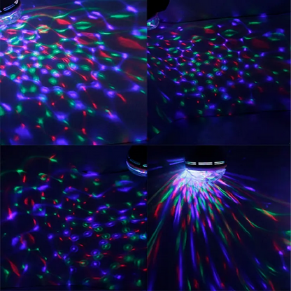 Диско лампа RD-5003 + Перехідник, Rgb / Лампа різнокольорова / Світлодіодна лампа / Диско-куля