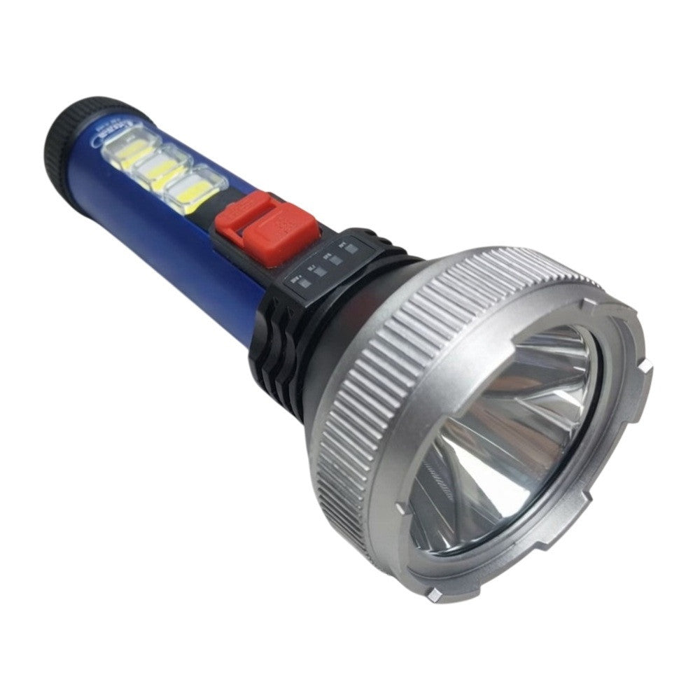 Ручний ліхтар з боковим підсвічуванням 5W LED + 3 COB, 4 режими, micro USB, COBA CB-C95 / Світлодіодний ліхтар акумуляторний