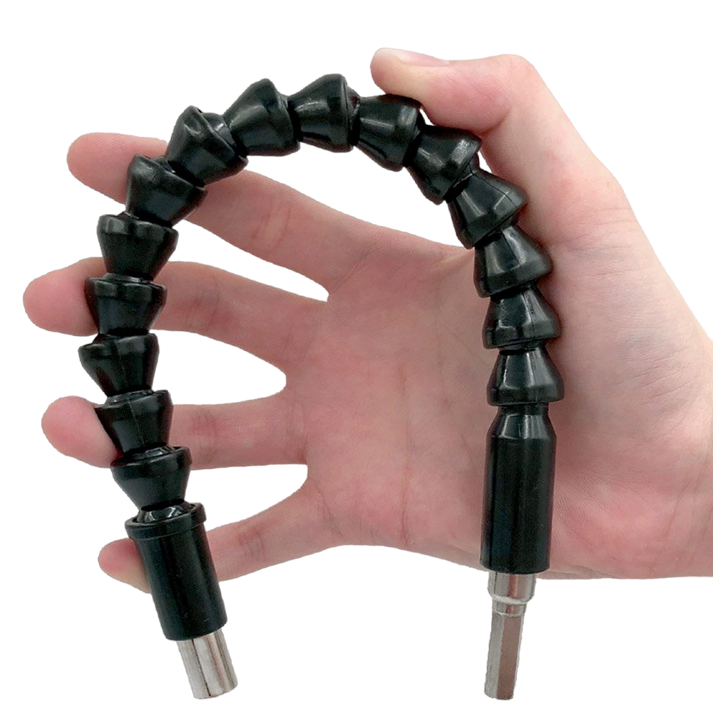 Подовжувач гнучкий для дриля + Набір насадок 10в1, FLEXIBLE SCREW TOOL, Чорний / Гнучкий вал для шуруповерта та викрутки