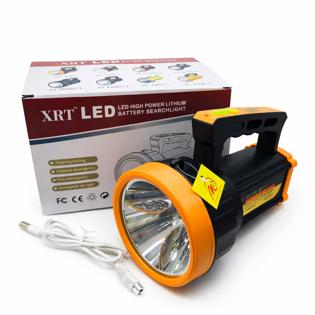 Акумуляторний ліхтар 300 Вт, XRT LED 6726, Чорний / Кемпінговий ліхтар / LED лампа / Ручний ліхтарик / Аварійне світлення