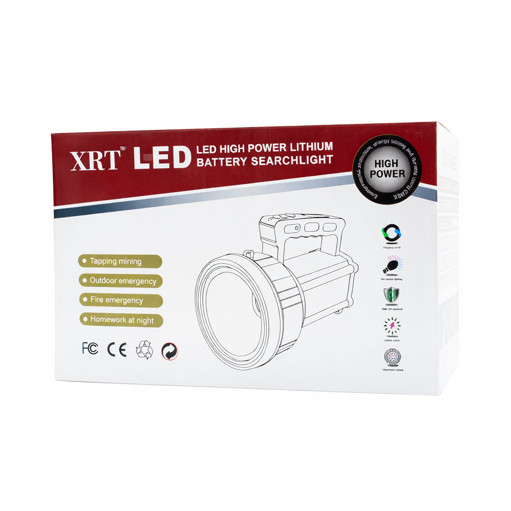 Акумуляторний ліхтар 300 Вт, XRT LED 6726, Чорний / Кемпінговий ліхтар / LED лампа / Ручний ліхтарик / Аварійне світлення