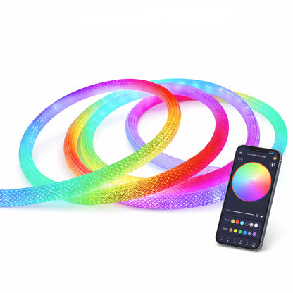 Світлодіодна розумна стрічка шланг, RGB, + пульт / Гнучка неонова стрічка / Стрічка світлодіодна / Підсвічування в кімнату