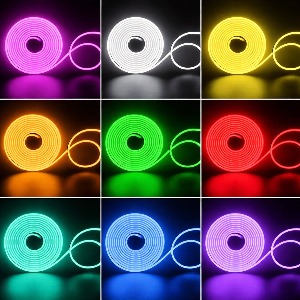 Розумна неонова стрічка від USB, 5 м, пульт + Bluetooth, Rgb / RGB стрічка / Гнучкий неон / Стрічка світлодіодна