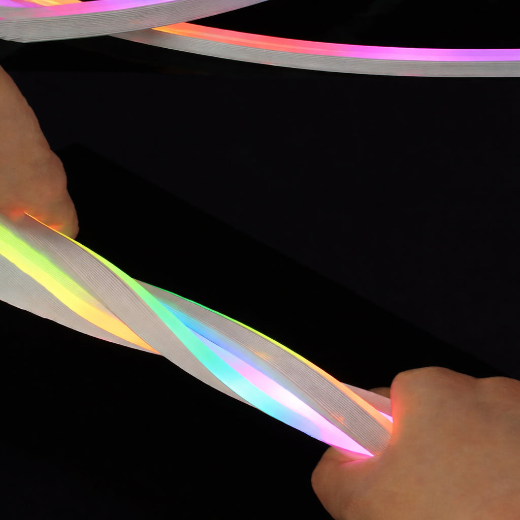 Розумна неонова стрічка від USB, 5 м, пульт + Bluetooth, Rgb / RGB стрічка / Гнучкий неон / Стрічка світлодіодна