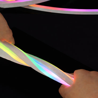 Розумна неонова стрічка від USB, 5 м, пульт + Bluetooth, Rgb / RGB стрічка / Гнучкий неон / Стрічка світлодіодна