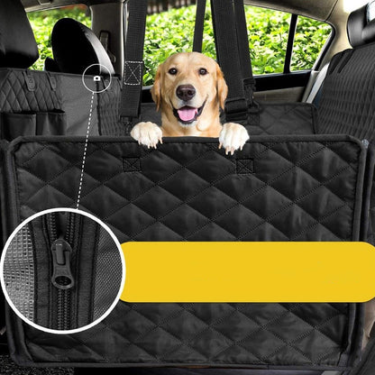 Чохол-гамак автомобільний для перевезення тварин, 120х56 см, Чорний / Накидка на заднє сидіння авто для собак