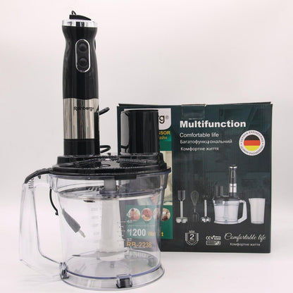Блендер занурювальний 4в1 (1200Вт) Rainberg RB-2238 / Багатофункціональний блендер-подрібнювач / Ручний блендер