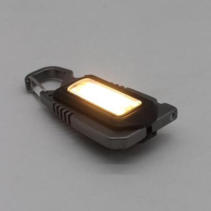 Міні ліхтар брелок з USB та карабіном, 8 LED, / Портативний світлодіодний ліхтарик на ключі