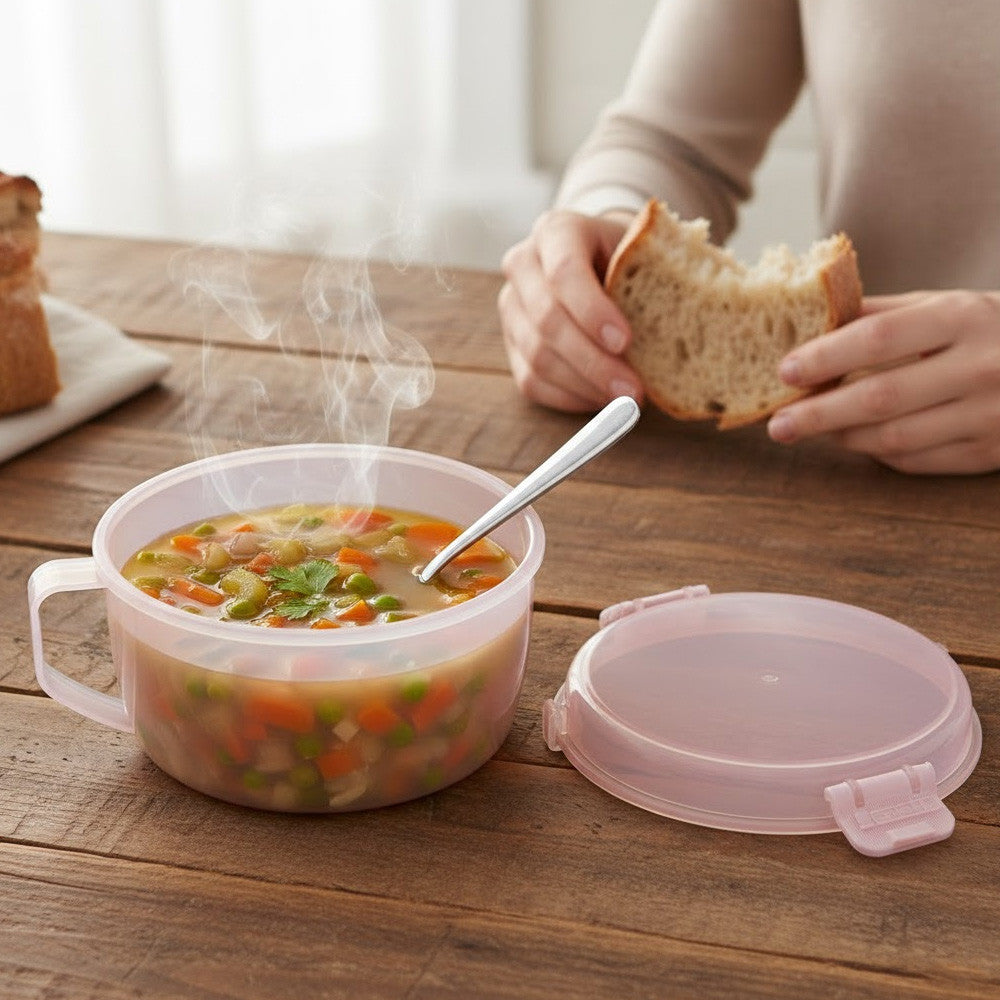 Харчовий контейнер для продуктів 1,3 л, 17,5х10см, / Ланчбокс круглий / Контейнер для їжі
