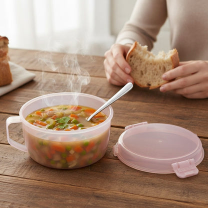 Харчовий контейнер для продуктів 1,3 л, 17,5х10см, / Ланчбокс круглий / Контейнер для їжі