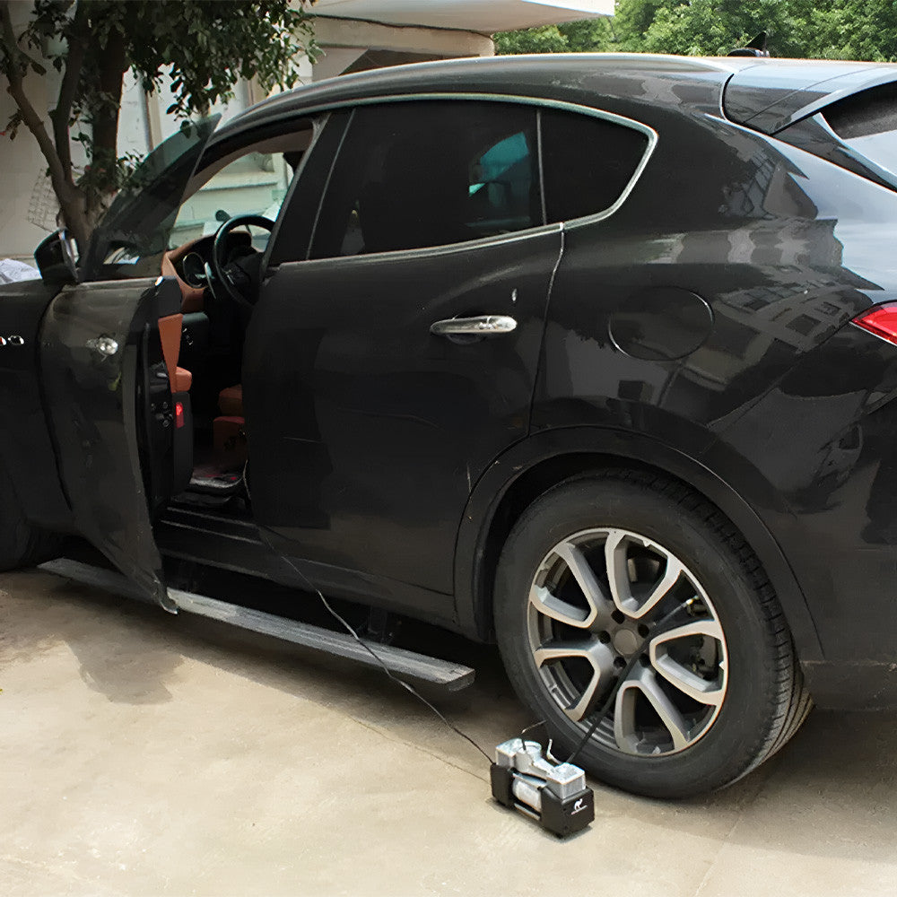 Автомобільний компресор двопоршневий 12V Air Compressor 628-4x4 + сумка / Потужний повітряний насос