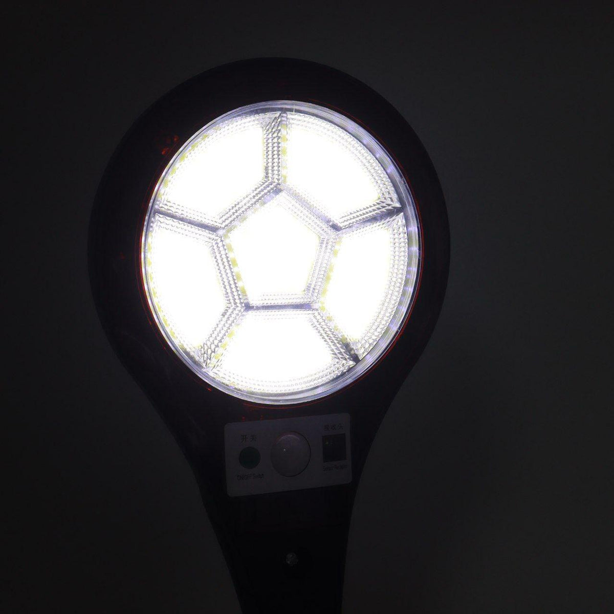 Вуличний ліхтар на сонячній батареї, 228LED c пультом, PANTHER PT-0202S, Чорний / LED Світильник з датчиком руху