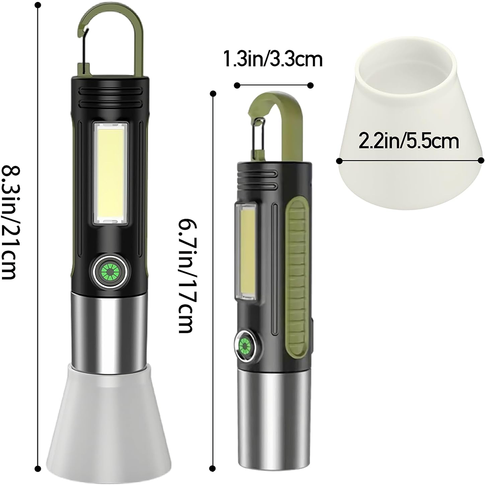 Ліхтарик ручний від USB, BL S507, Чорний / Компактний ліхтарик на акумуляторі / Ліхтар акумуляторний для кемпінгу