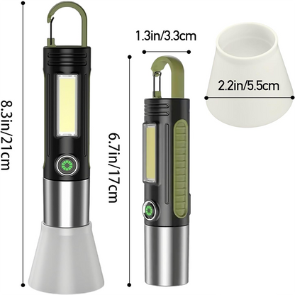 Ліхтарик ручний від USB, BL S507, Чорний / Компактний ліхтарик на акумуляторі / Ліхтар акумуляторний для кемпінгу