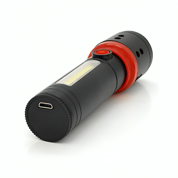Ручний ліхтар акумуляторний, Zoom, microUSB, Bailong BL-F862, Чорний / Поліцейський ліхтарик / Тактичний ліхтарик світлодіодний