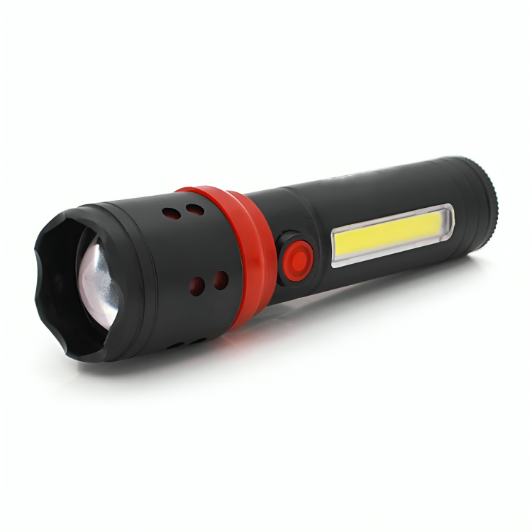 Ручний ліхтар акумуляторний, Zoom, microUSB, Bailong BL-F862, Чорний / Поліцейський ліхтарик / Тактичний ліхтарик світлодіодний