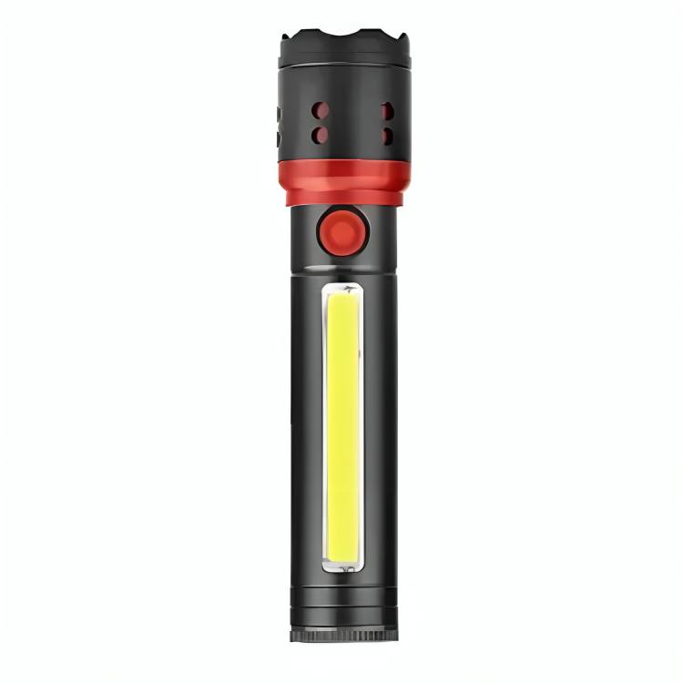 Ручний ліхтар акумуляторний, Zoom, microUSB, Bailong BL-F862, Чорний / Поліцейський ліхтарик / Тактичний ліхтарик світлодіодний