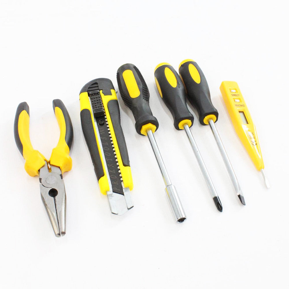 Ударний шуруповерт з набором інструментів + 2 акумулятори 24В, Tool Set, Жовтий / Акумуляторний дриль-шуруповерт
