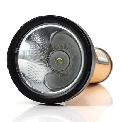 Ручний ліхтар з бічним підсвічуванням 5W, LED + COB, NF-C58, Жовтий / Світлодіодний ліхтар акумуляторний / Ручний ліхтарик