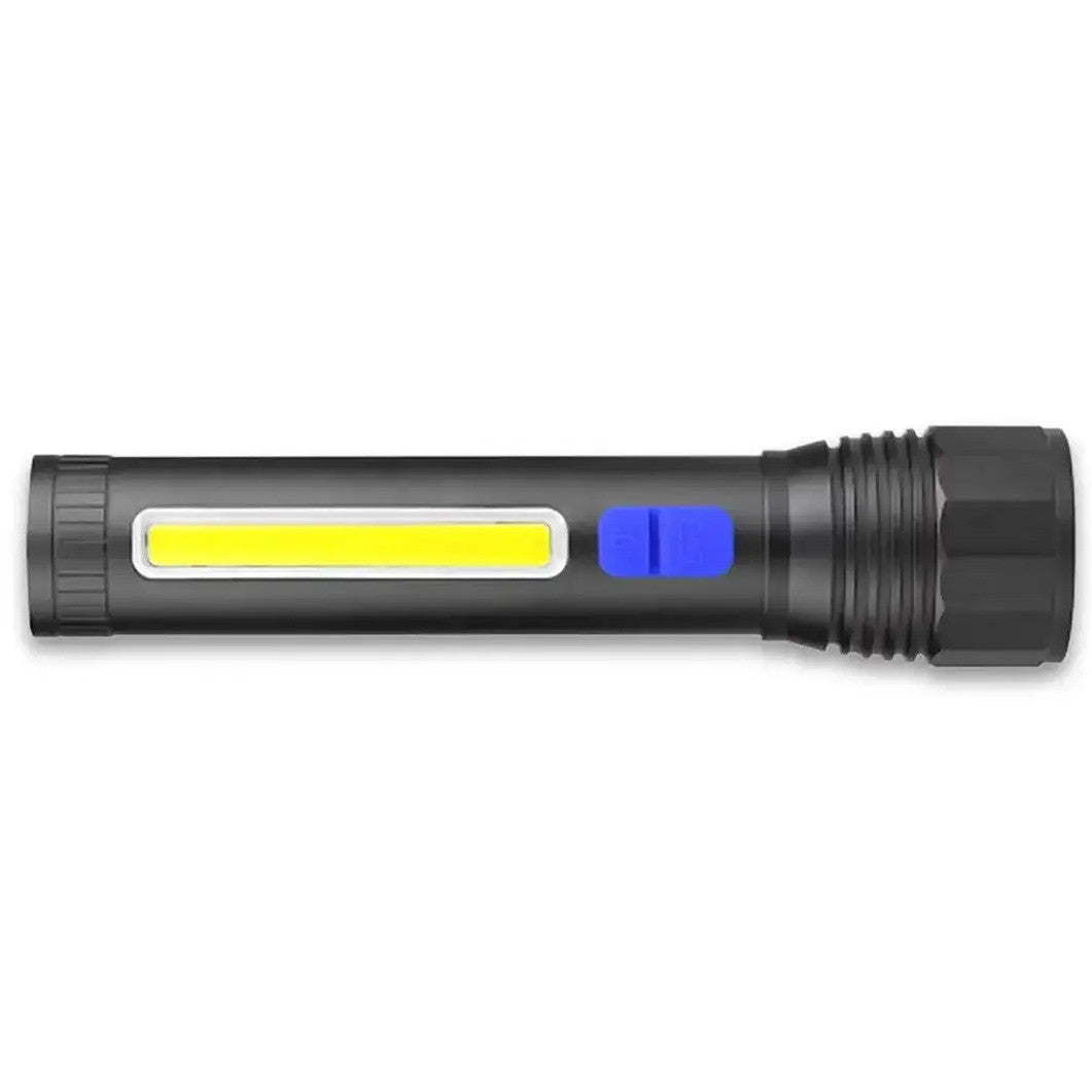 Ручний ліхтар акумуляторний із зумом, від USB, Bailong CB-C12-P50-COB / Світлодіодний ліхтар / Акумуляторний ліхтарик / Ліхтар LED