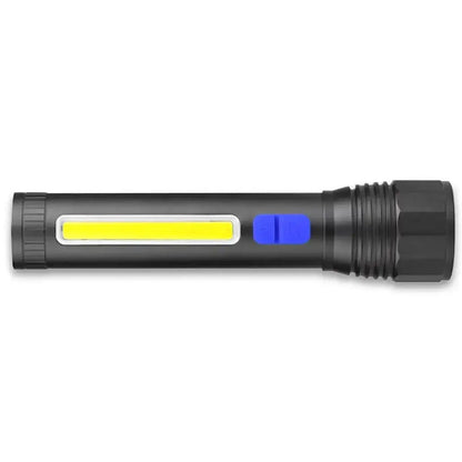 Ручний ліхтар акумуляторний із зумом, від USB, Bailong CB-C12-P50-COB / Світлодіодний ліхтар / Акумуляторний ліхтарик / Ліхтар LED