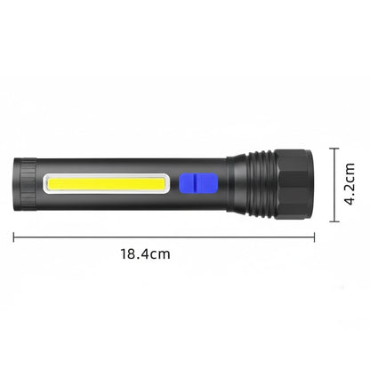Ручний ліхтар акумуляторний із зумом, від USB, Bailong CB-C12-P50-COB / Світлодіодний ліхтар / Акумуляторний ліхтарик / Ліхтар LED