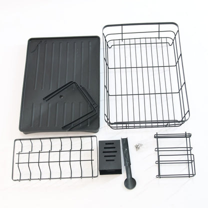 Органайзер-сушарка для посуду 2-х рівневий 102-30 / Сушіння для посуду з піддоном / Настільна сушарка