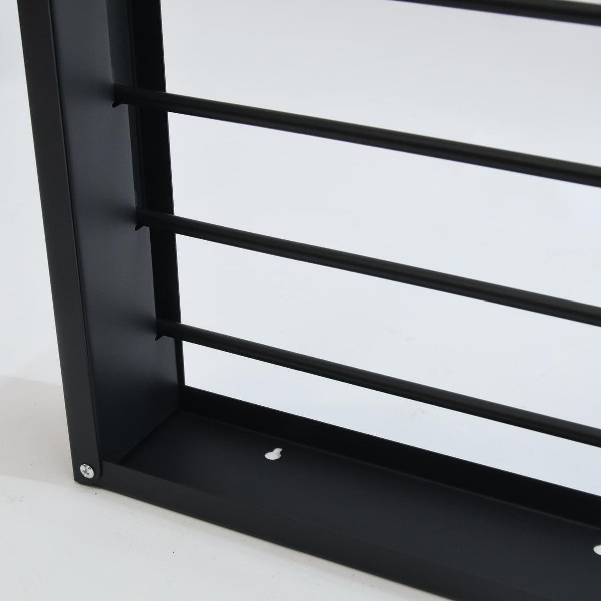 Підлогова вішалка для одягу на 2 полиці (98×35×163см), Чорна / Вішалка-стійка / Подвійна стійка для одягу