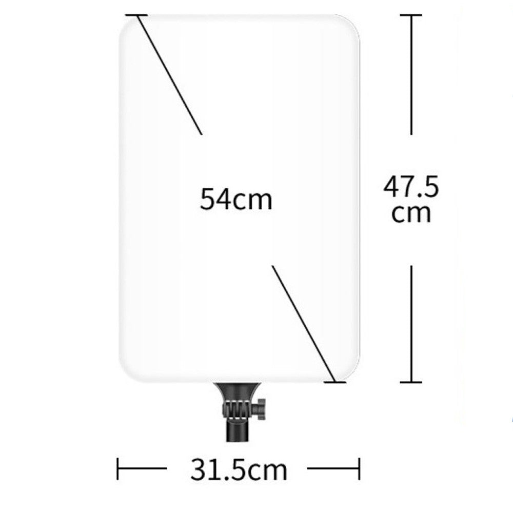 Прямокутна LED лампа 47x31см + Пульт ДК, RL-3560, Чорний / Світлодіодна селфі лампа / Студійне світло